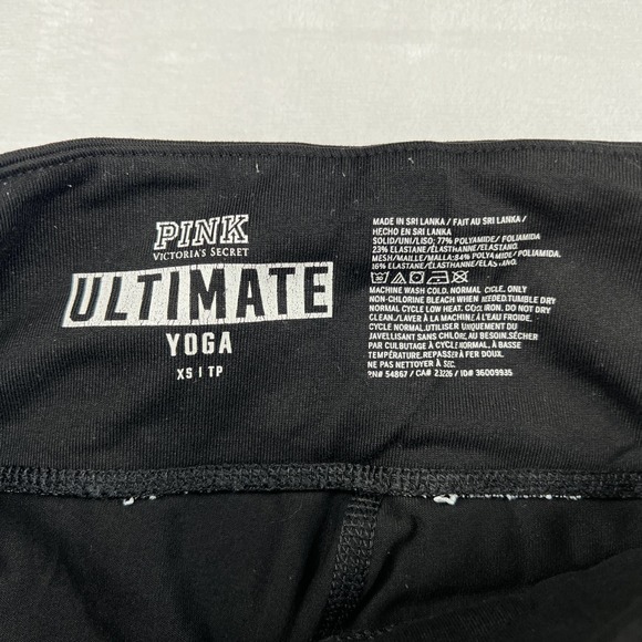 PINK by Victoria's Secret Women's Black Ultimate Yoga Leggings Size XS - Picture 4 of 7